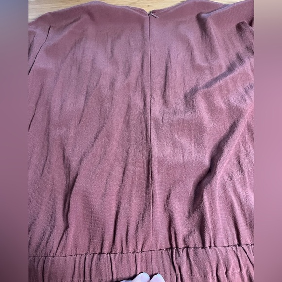 GUC Eileen Fisher- Cropped Wide-Leg Tencel Blend Jumpsuit in Color Ruset. Size M - Picture 9 of 11